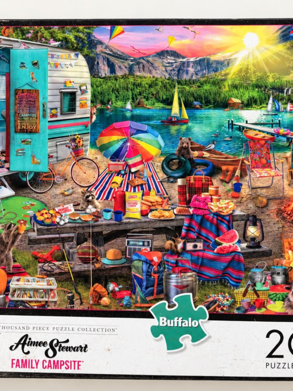 Buffalo Games Aimee Stewart Family Campsite 2000-Piece Jigsaw Puzzle